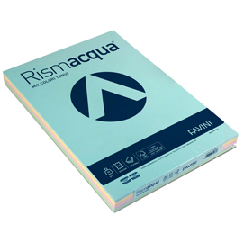 Carta rismacqua 90gr a3 300fg assortito in 5 colori favini