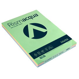 Carta rismacqua 140gr a3 200fg assortito in 5 colori favini