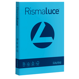 Carta rismaluce 200gr a4 125fg azzurro favini