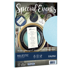 Carta metallizzata special events 120gr a4 20fg azzurro 02