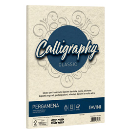 Carta calligraphy 190gr a4 50fg 06 naturale