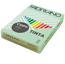 Carta copy tinta a3 160gr 125fg col.tenui verde chiaro fabriano